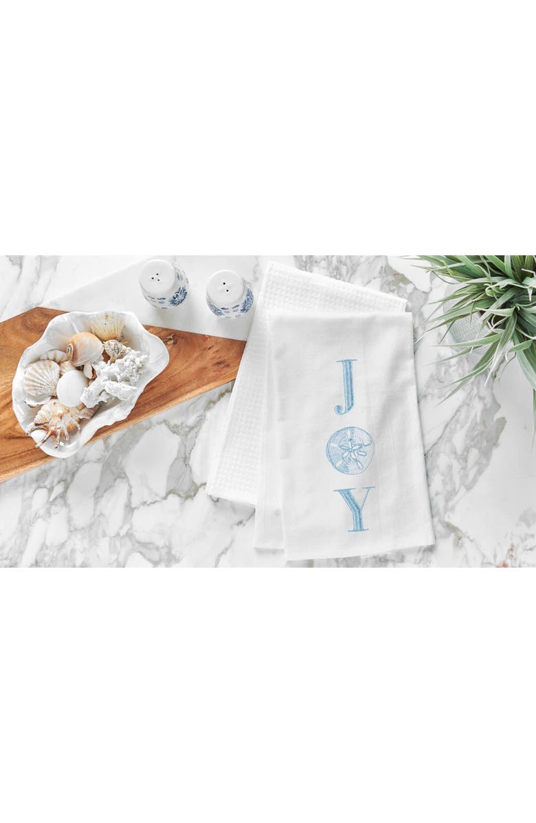 C&F Home "Joy" 100% Cotton Flour Sack Christmas Dishtowel, Alternate, color, 