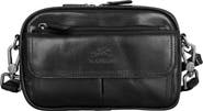 Mancini Buffalo Leather Organizer Crossbody Bag