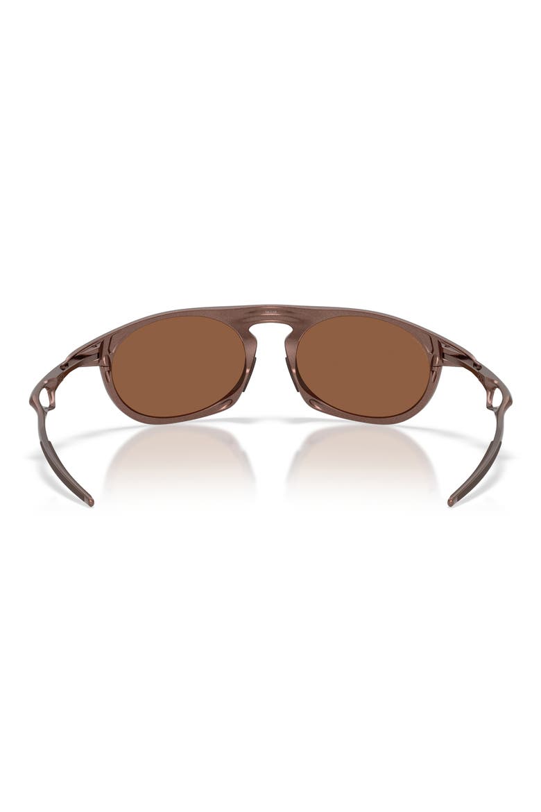 Neo Jacket 58mm Oval Sunglasses, Alternate, color, MATTE MAHOGANY / PRIZM
