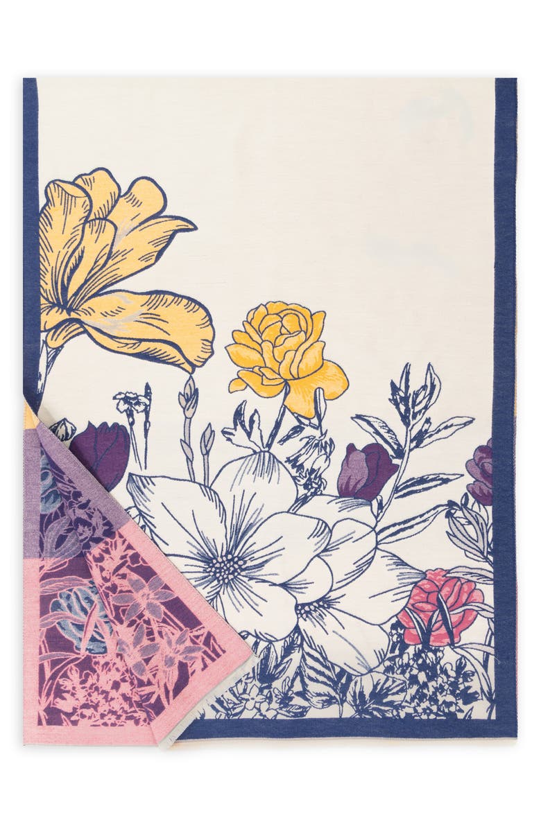 SAACHI Floral Reversible Scarf, Alternate, color, Multi