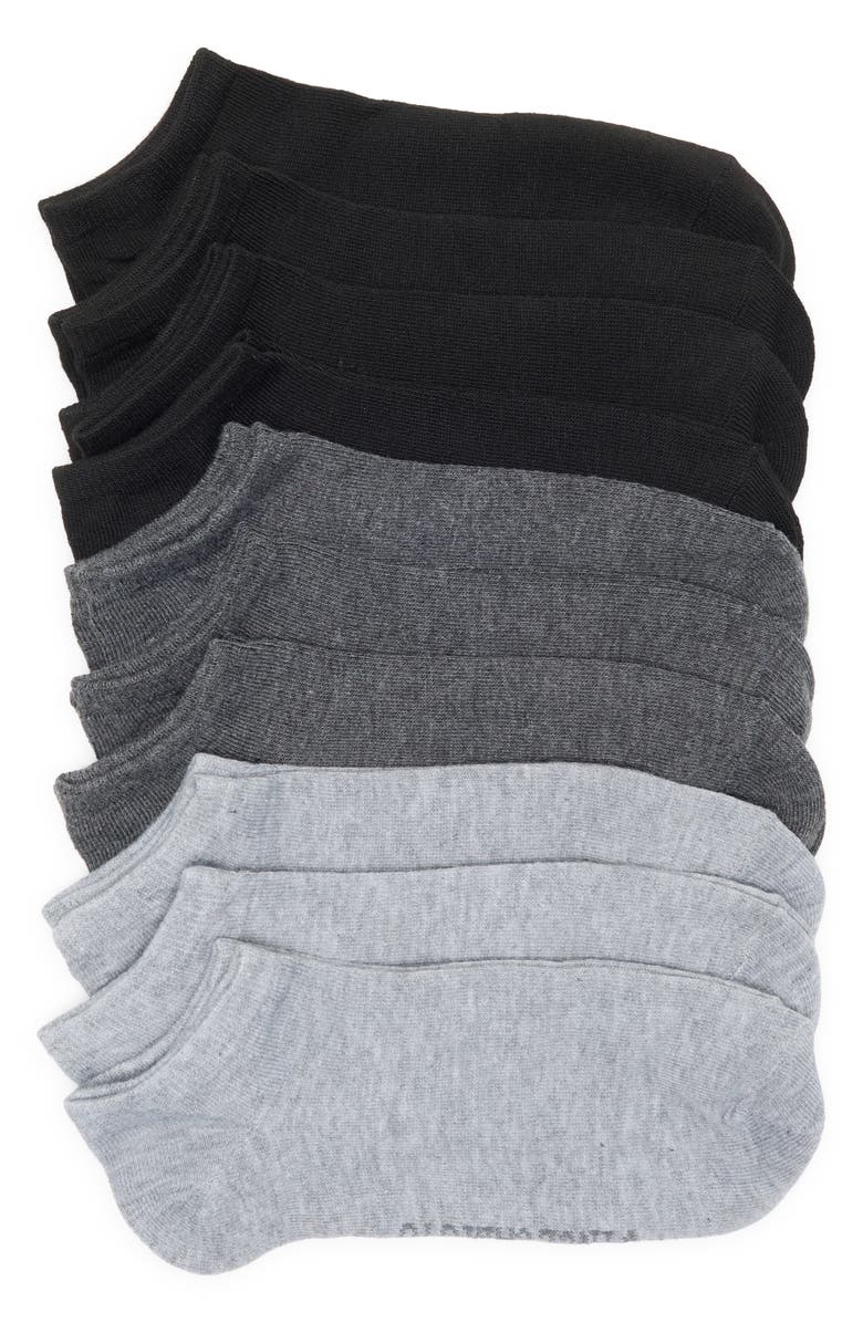 Vince Camuto 10-Pack Assorted Missy Basic Solid Ankle Socks, Main, color,