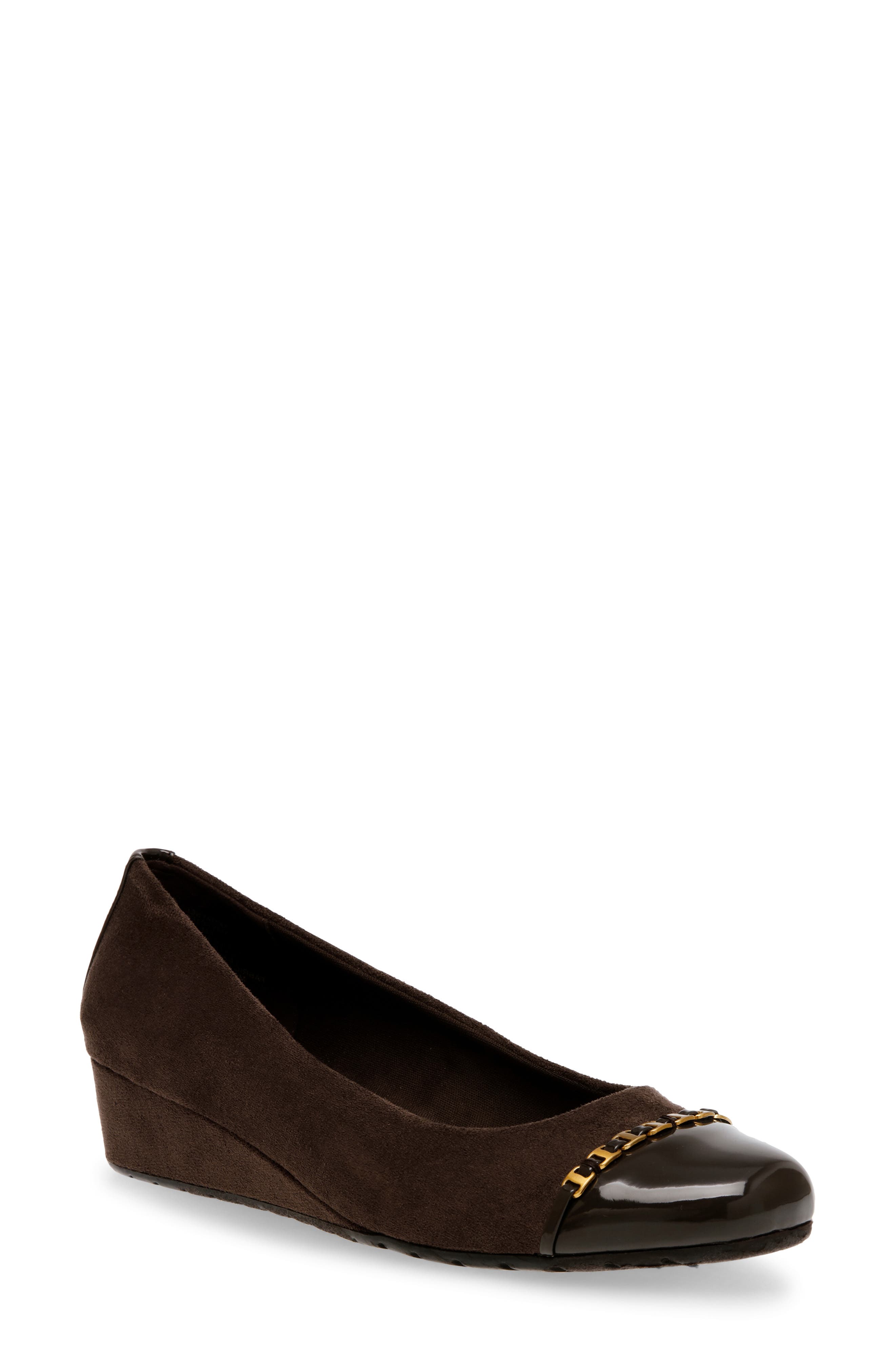 Maysel Wedge Pump, Main, color, DARK BROWN