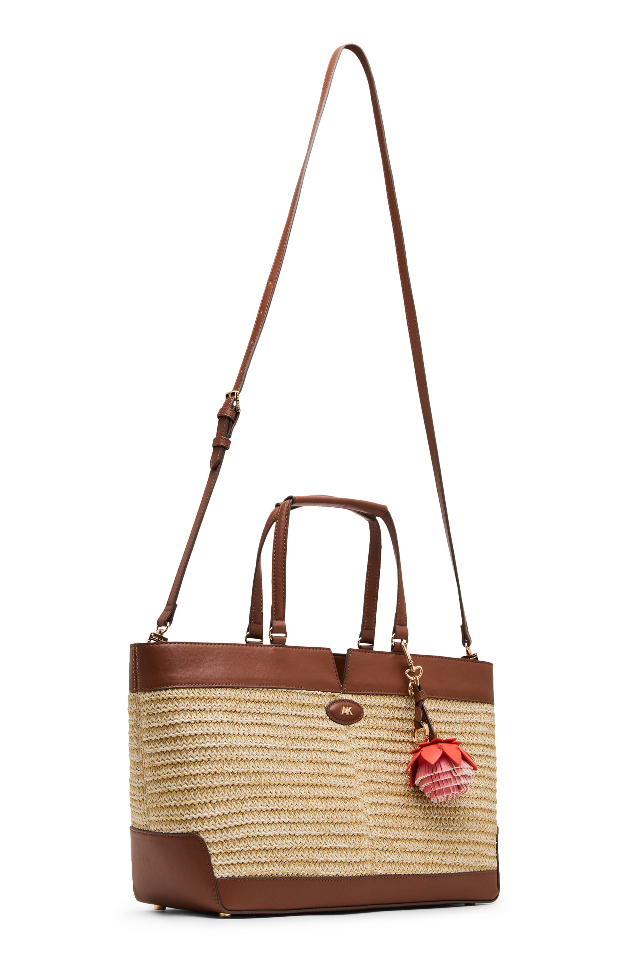 Anne Klein Large East West Tote Bag, Alternate, color, Hazelnut