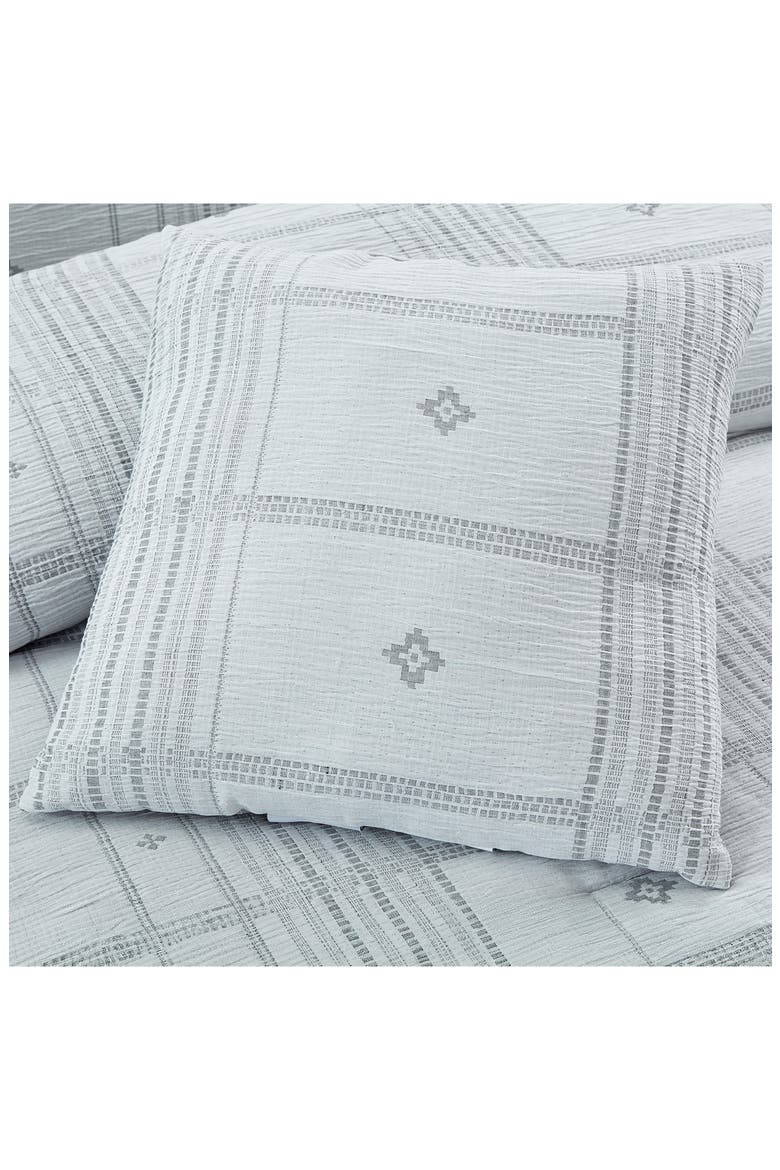 Jacquard Microfiber 5-Piece Comforter Set, Alternate, color, GREY