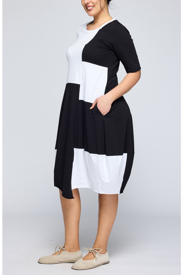 Slyph Two-Color Cotton Jersey Dress, Alternate, color, Original