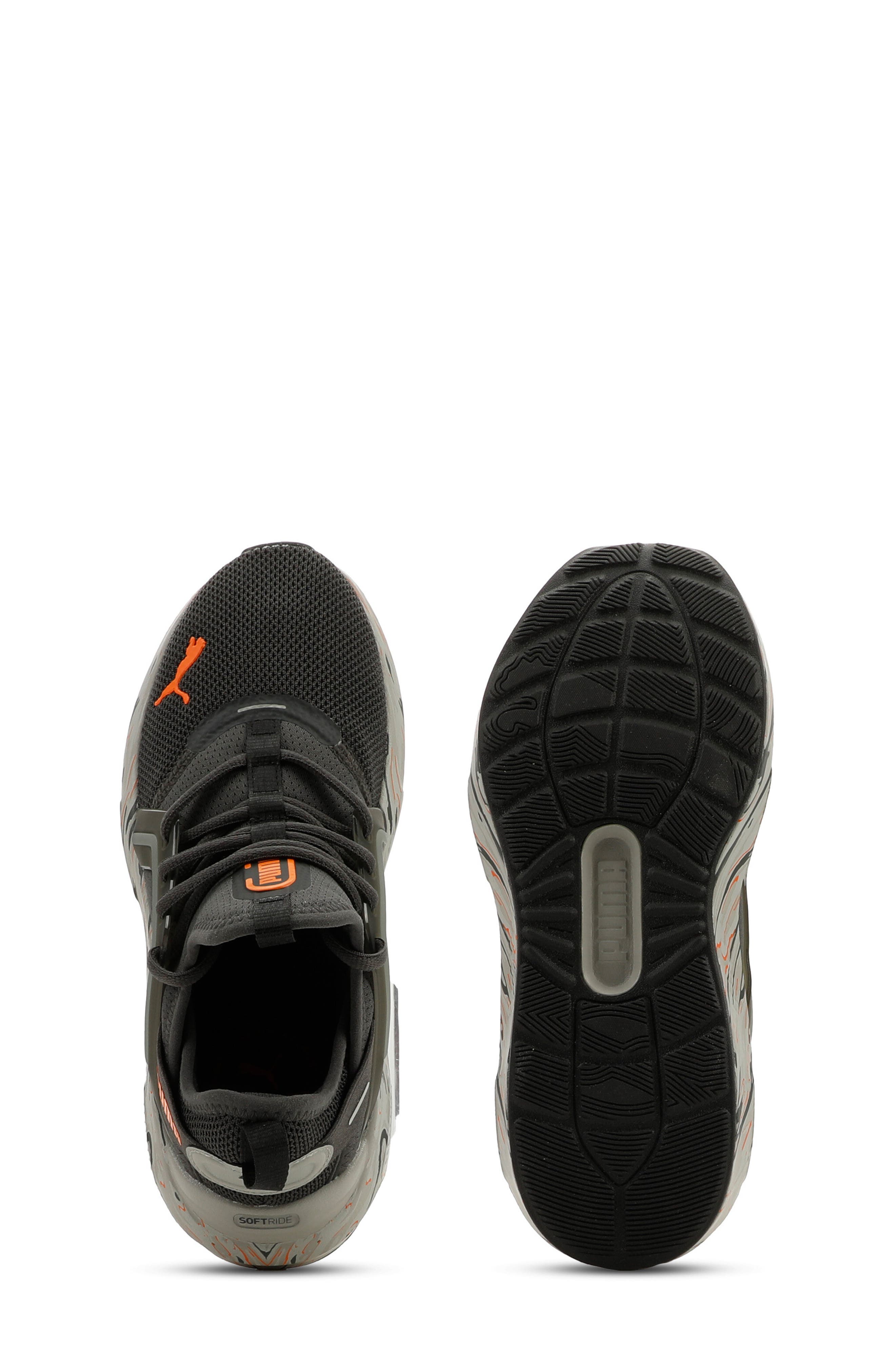 Kids' Softride Enzo 5 Plasmic Sneaker, Alternate, color, SHADOW GRAY/ ORANGE GLO