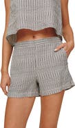 Bella Dahl Catalina Stripe Pull-On Linen Blend Shorts