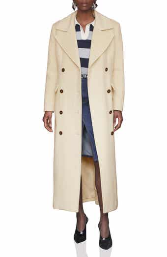 Avec Les Filles Double Breasted Tailored Maxi Coat