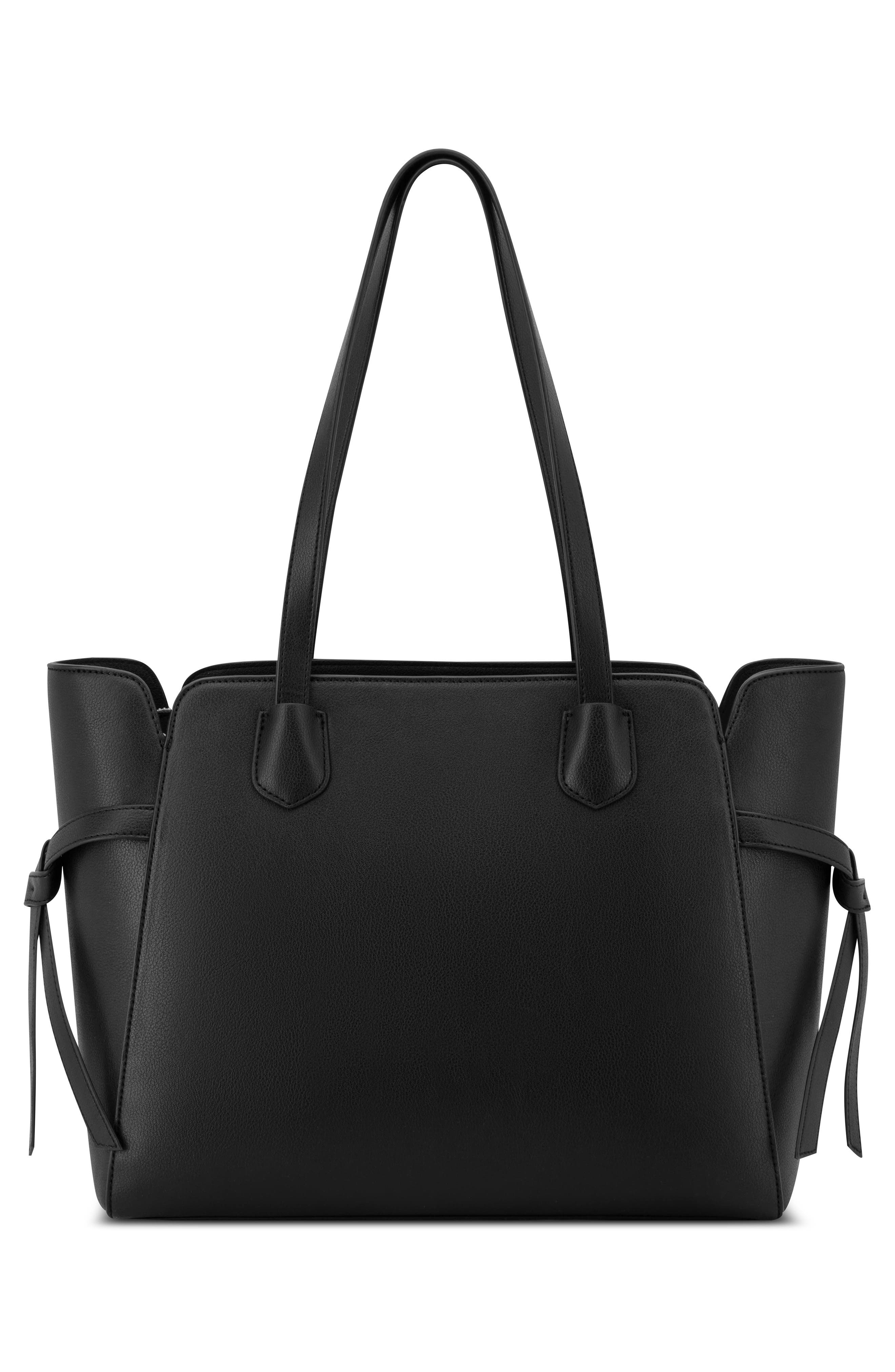 Nine West Isidore Tote Bag, Alternate, color, Black