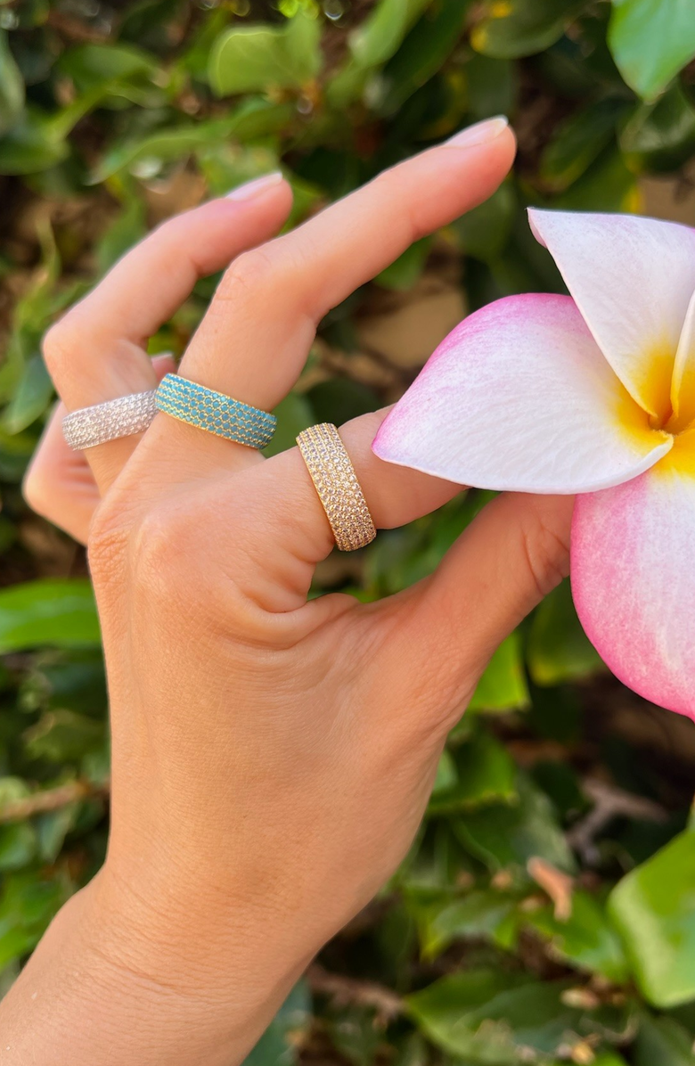 NATIVE GEM Mini Billionaire Ring, Alternate, color, Gold