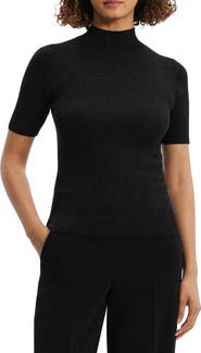 Theory Leenda Merino Wool Mock Neck Sweater