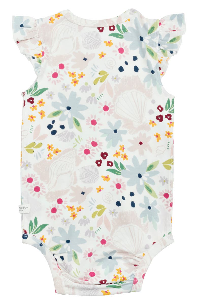 Loulou Lollipop Floral Print Bodysuit, Main, color, 