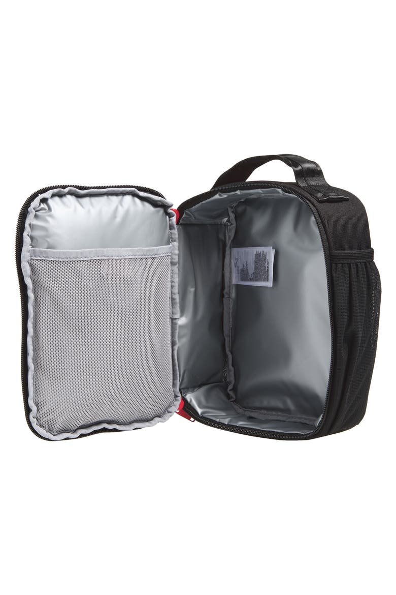 Kids' Air Raid Fuel Pack Lunchbox, Alternate, color, BLACK/ CEMENT GREY
