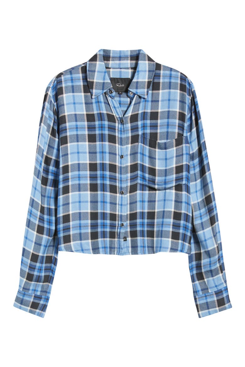 Malin Windowpane Plaid Snap-Up Shirt, Alternate, color, MIDNIGHT BLUE WHITE