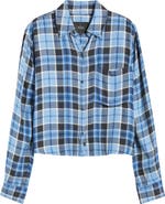 Rails Malin Windowpane Plaid Snap-Up Shirt