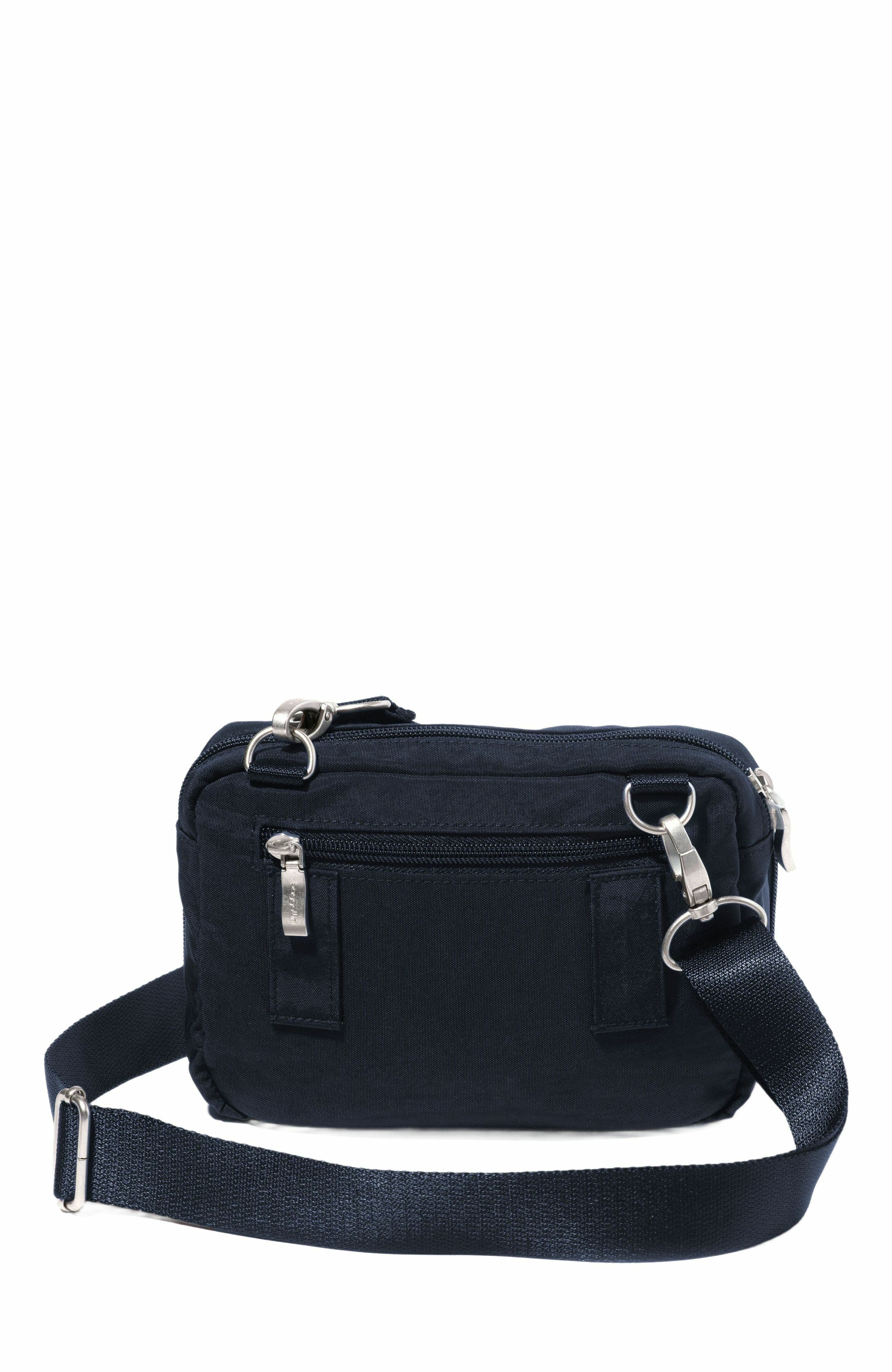 Modern Double Zip Crossbody Bag, Alternate, color, French Navy
