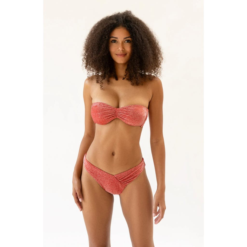 Dippin Daisys Hudson Bandeau Bikini Top In Flame