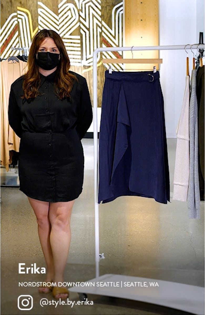 Drape Midi Skirt, sales video thumbnail