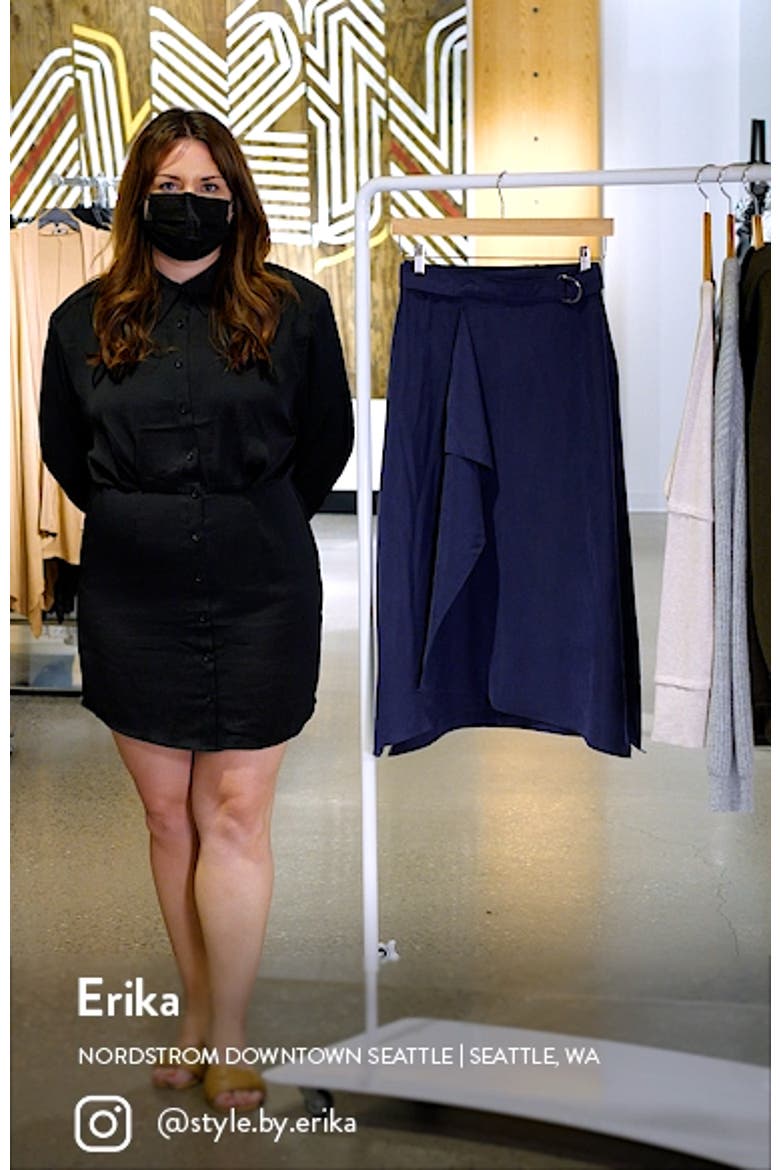 Drape Midi Skirt video