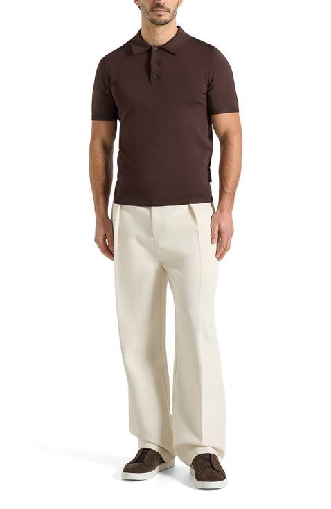 Bryn Luxe Knitted Polo Top