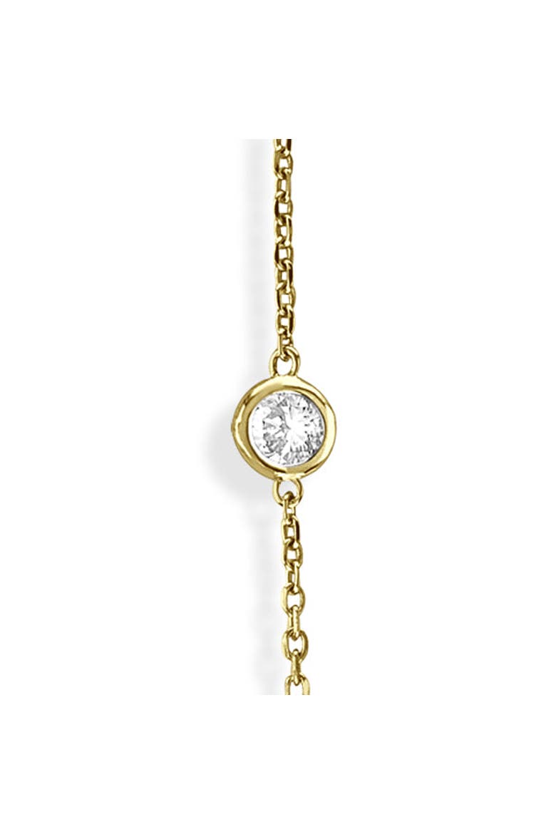 Lab Diamonds By The Yard Station Necklace 14k, Alternate, color, Yellow Gold