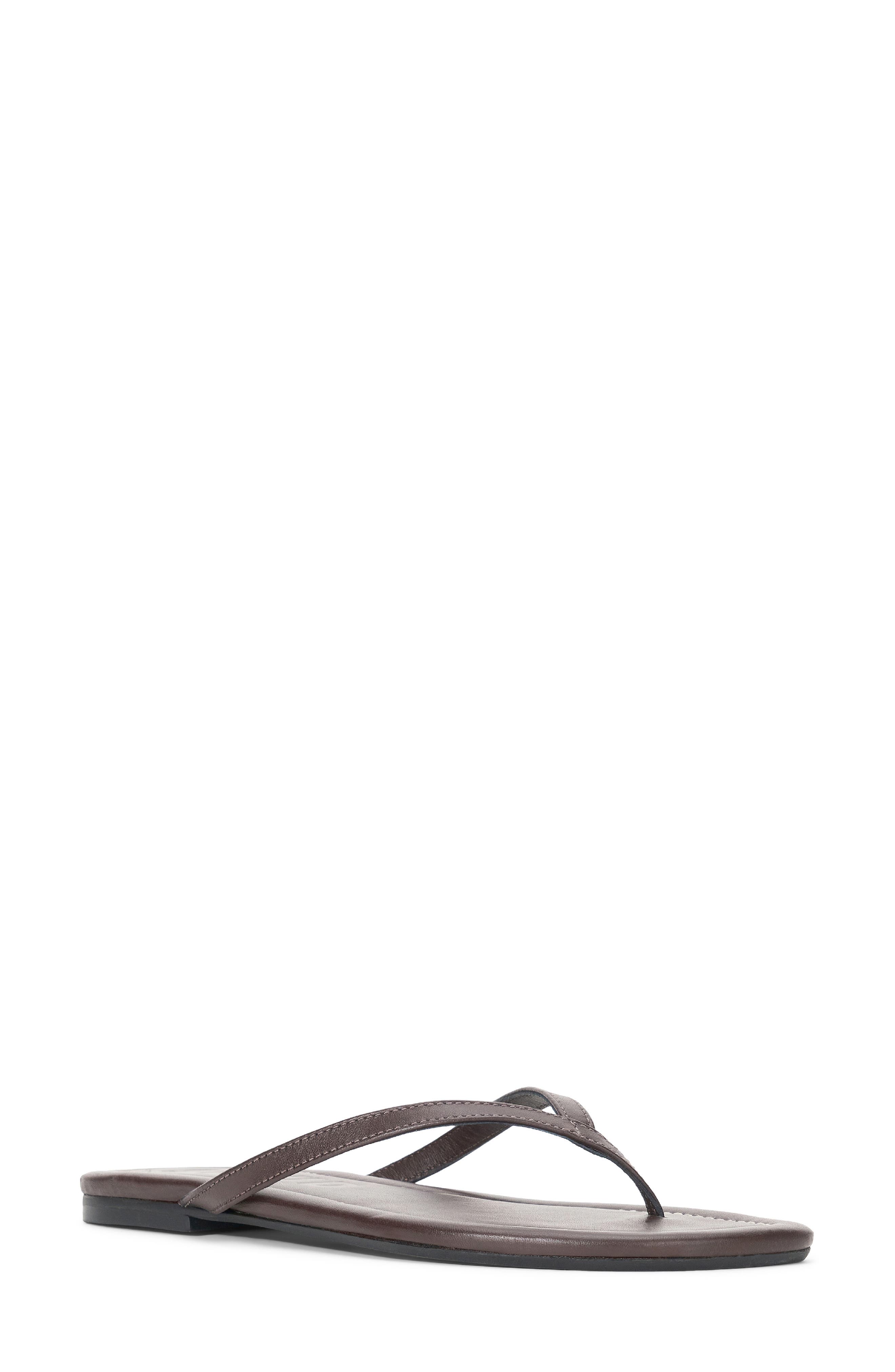 STAUD Freja Thong Slide Sandal, Main, color, Espresso