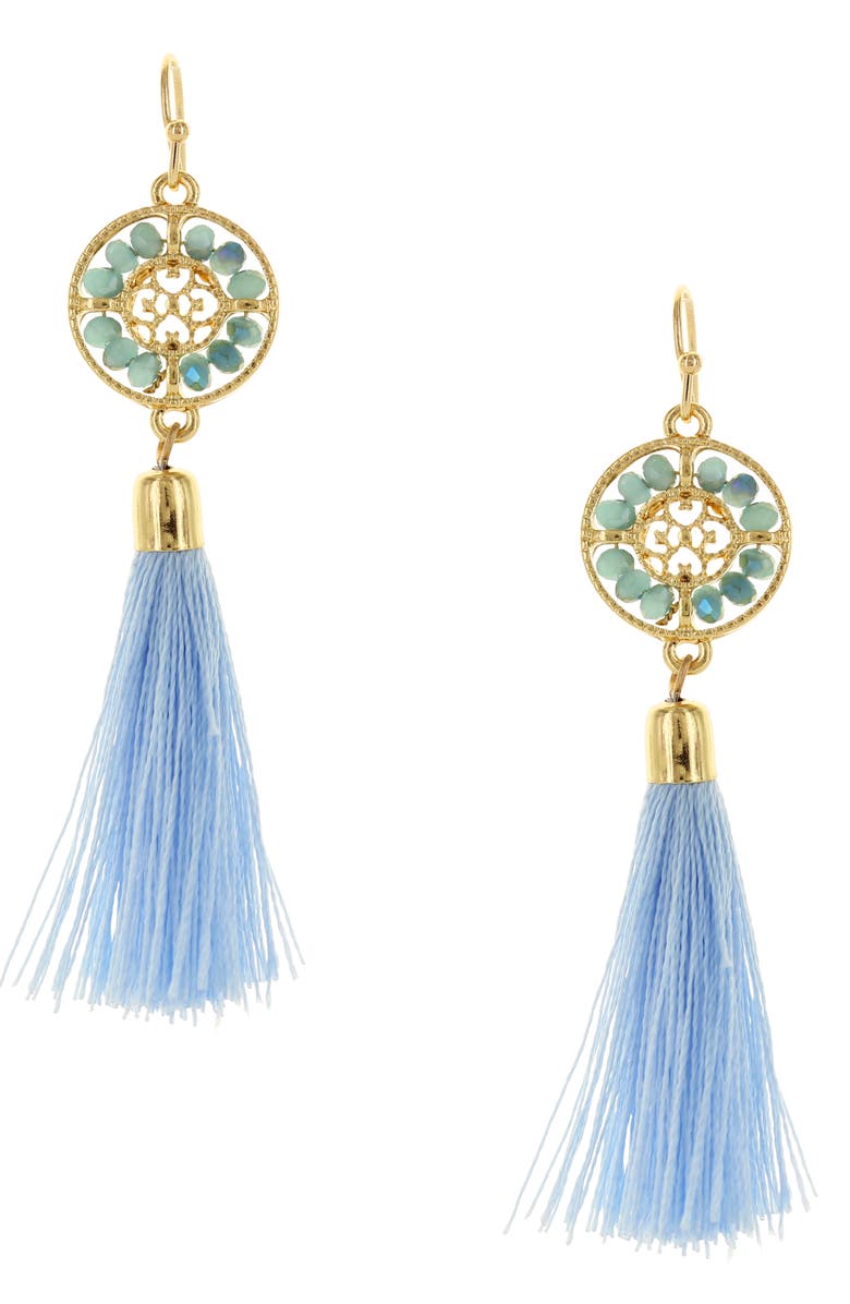 OLIVIA WELLES Zoe Tassel Earrings, Main, color, 