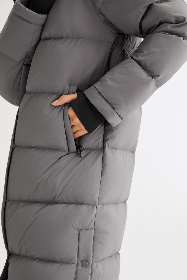 Puff-O® Long Down Puffer Jacket, Alternate, color, Gray