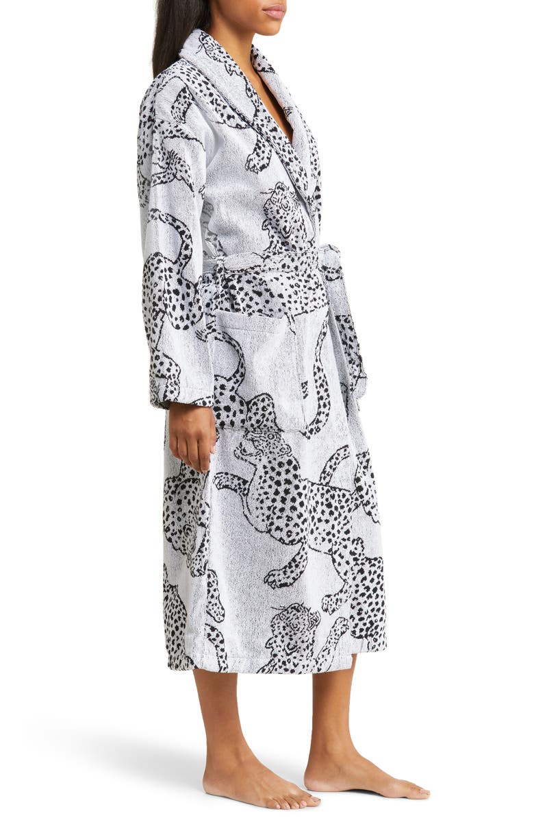 Desmond & Dempsey Print Terry Cloth Robe, Alternate, color, 