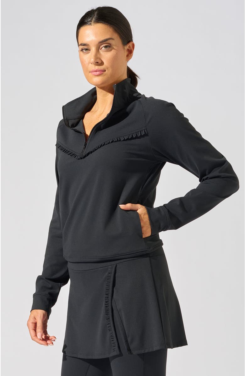 Bobbe Active Club 1/4 Zip Pullover, Alternate, color, Black