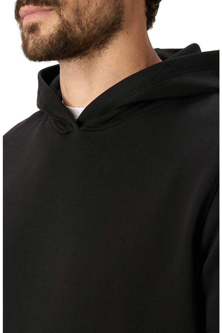 Organic Cotton Cloud Brushed Fleece Pullover Hoodie, Alternate, color, Black