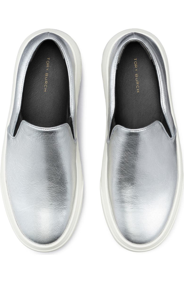 Tory Burch Ladybug Slip-On Platform Sneaker, Alternate, color, Silver