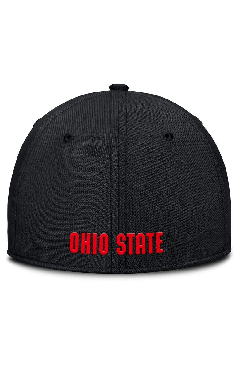 Nike Men's Nike Black Ohio State Buckeyes 2025 On-Field Rise Performance Flex Hat, Alternate, color, 