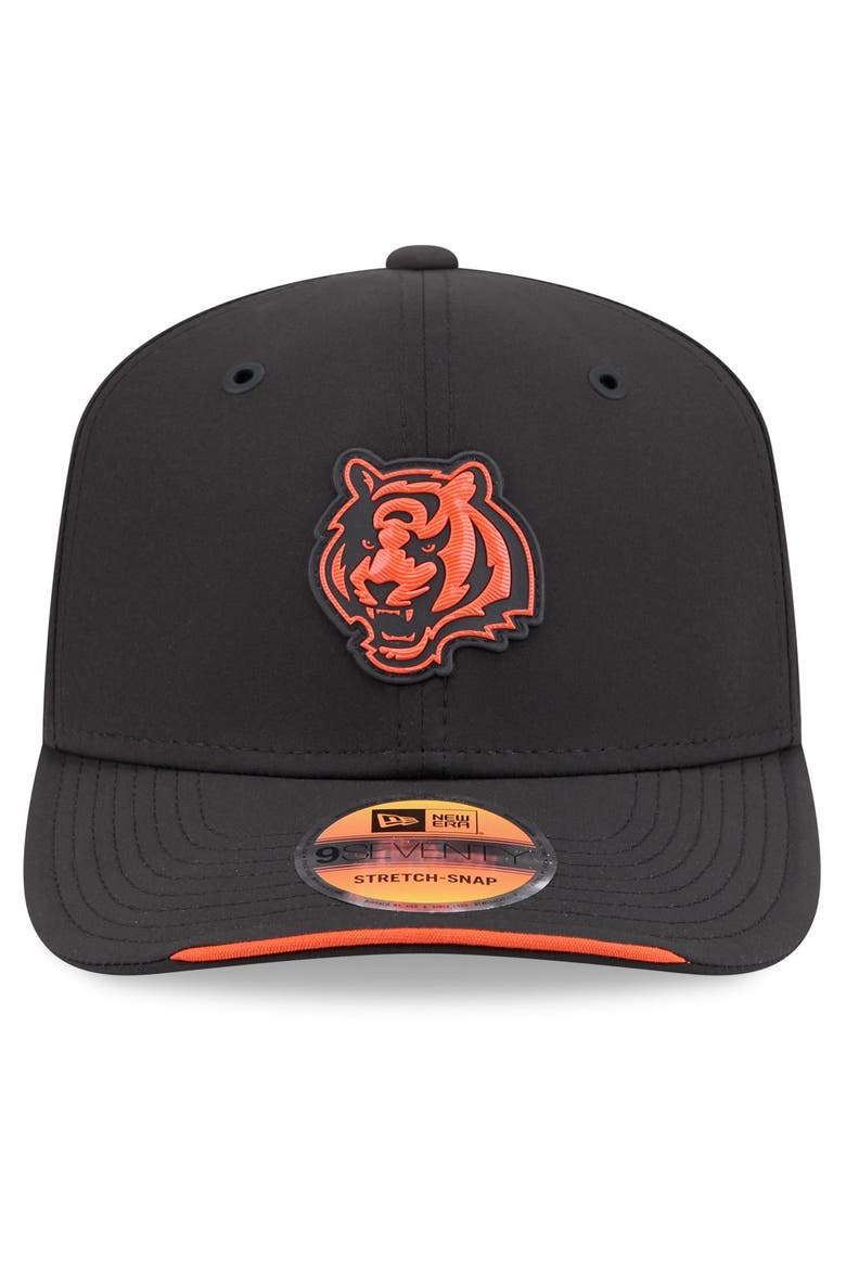 Men's New Era Black Cincinnati Bengals 2026 Sideline 9SEVENTY Adjustable Hat, Alternate, color, Black