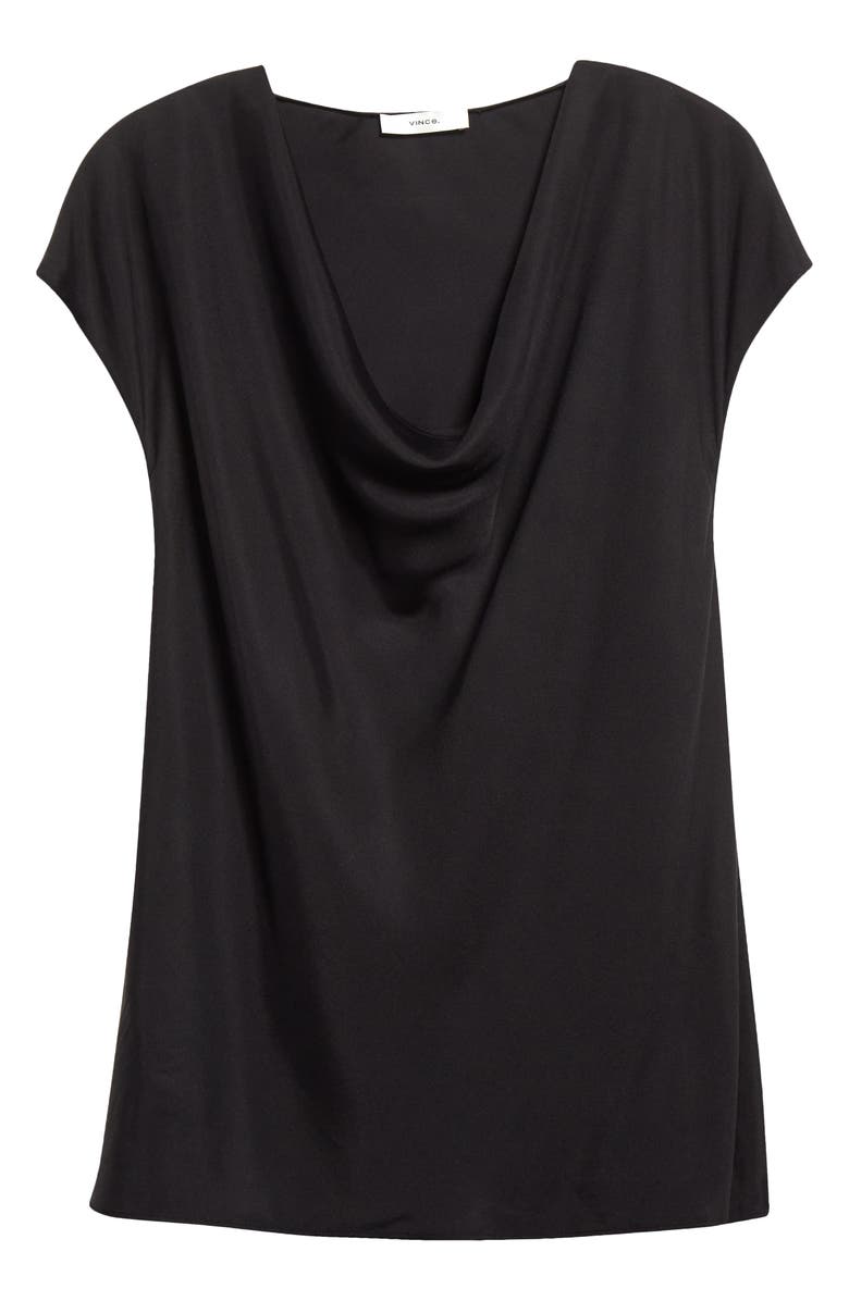 Vince Cowl Neck Cap Sleeve Silk Blend Blouse, Alternate, color,