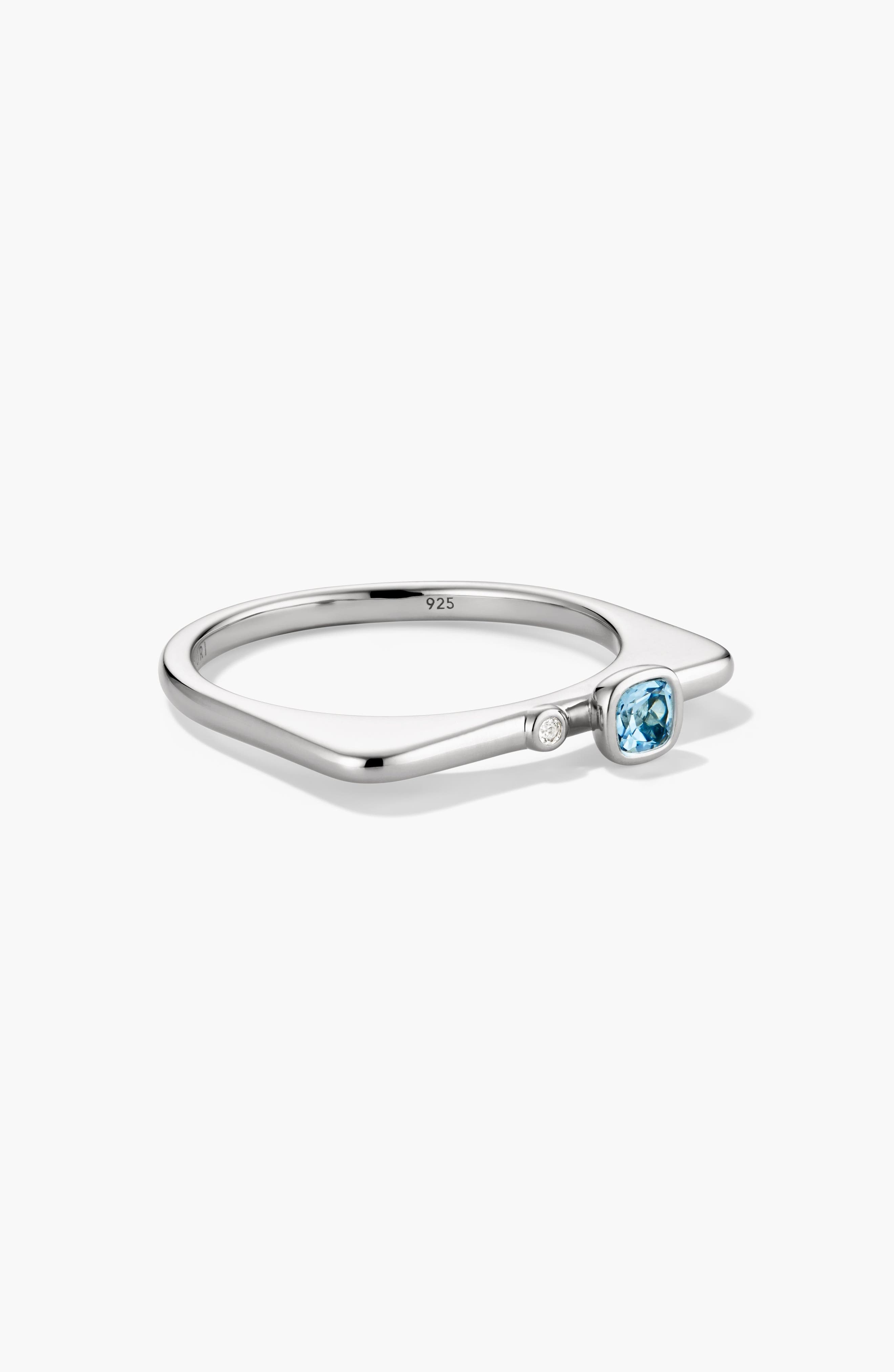 Silver / Swiss Blue Topaz