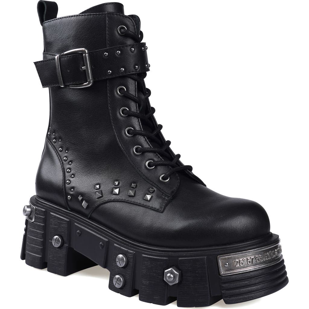 Zigi Monik Stud Lug Sole Combat Boot