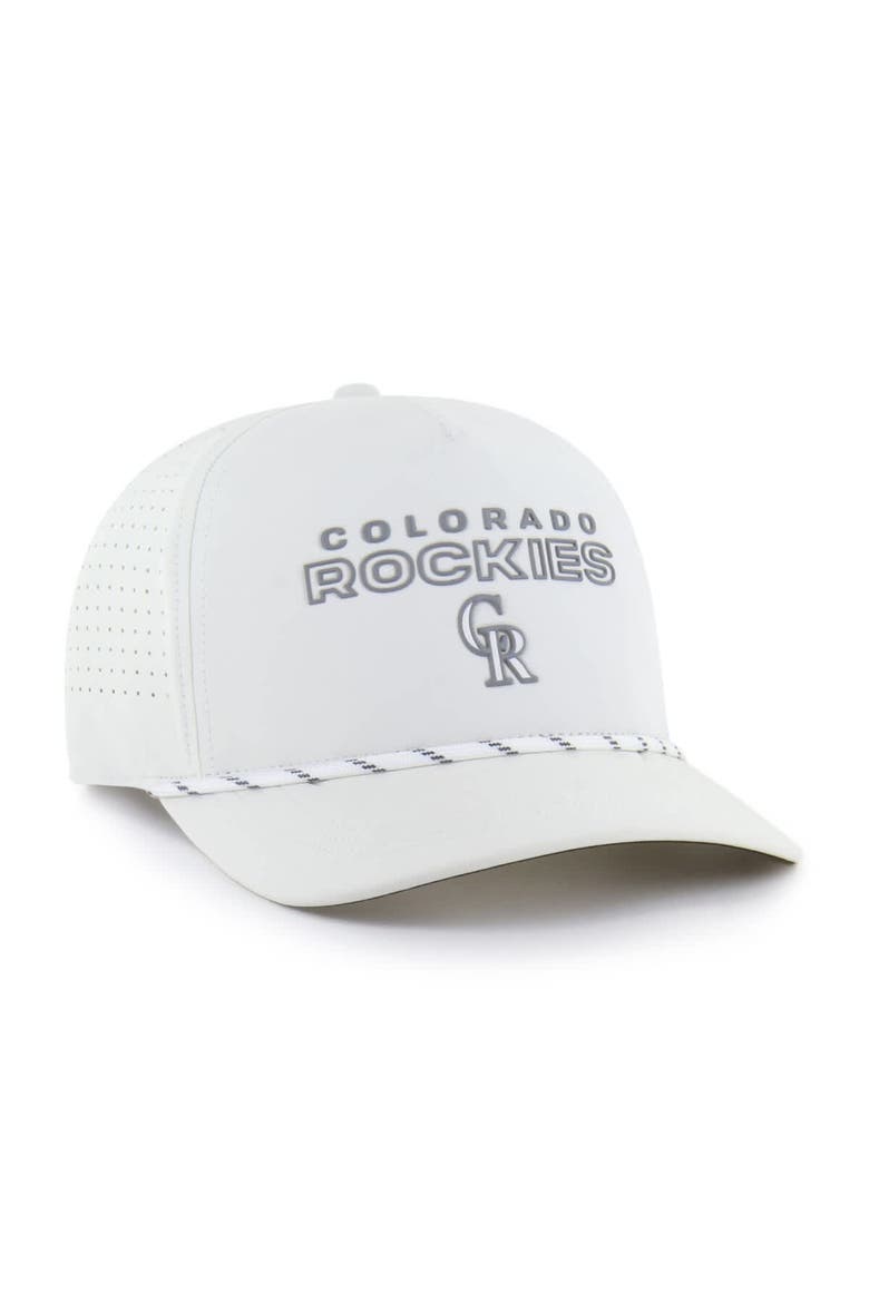 Men's '47  White Colorado Rockies Forward Vault Hitch Adjustable Hat, Alternate, color, White