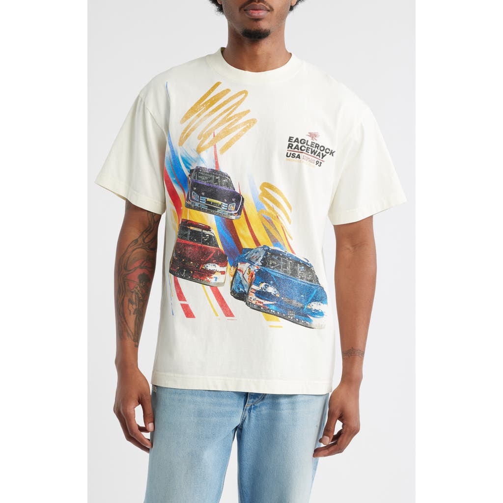 ID Supply Co Retro Race Graphic T-Shirt in Cream  product