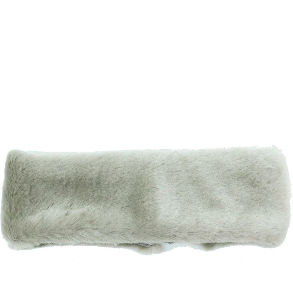 Portolano Faux Fur Headband In Green