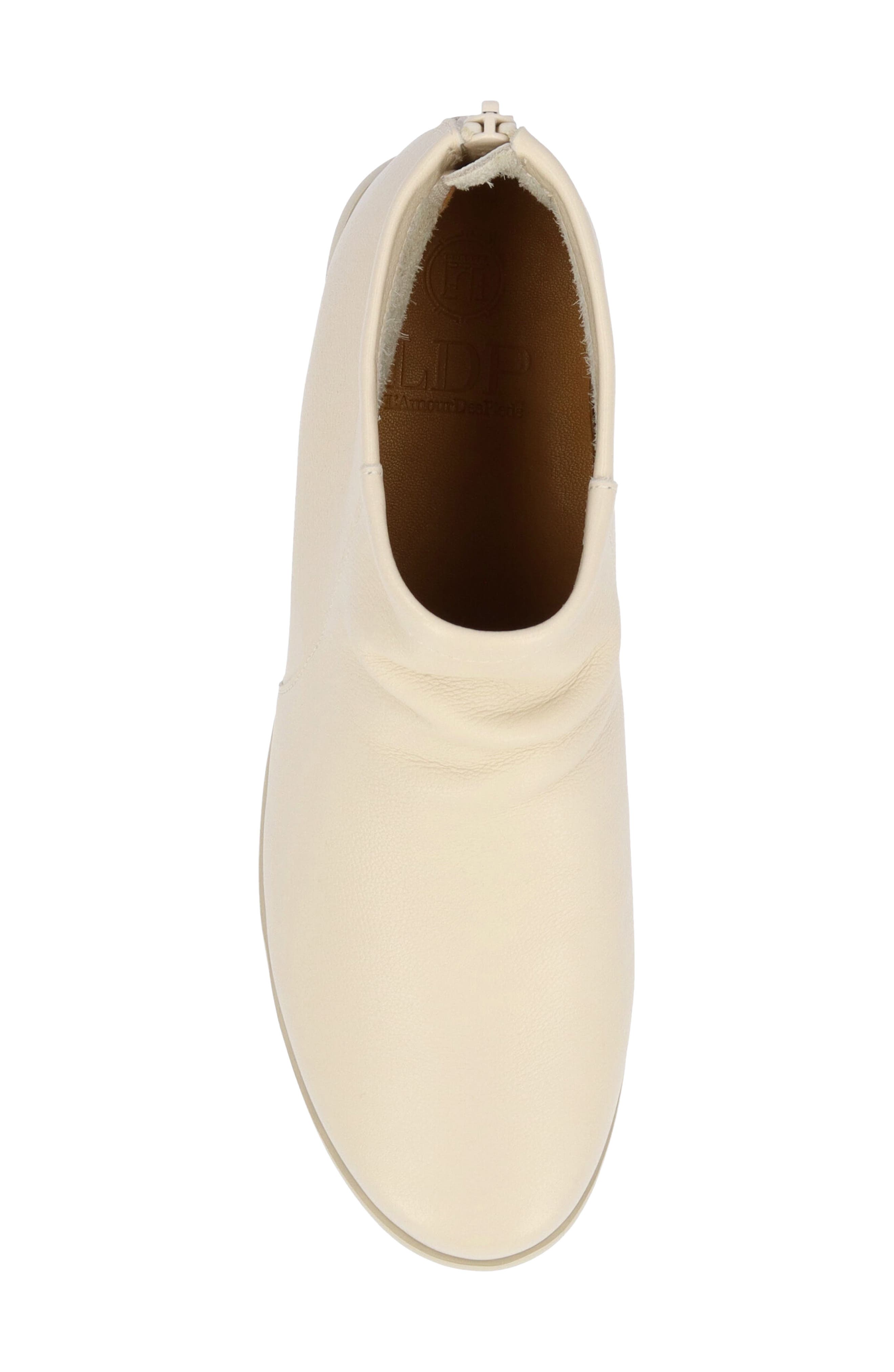 Hadirat Leather Bootie, Alternate, color, CREAM