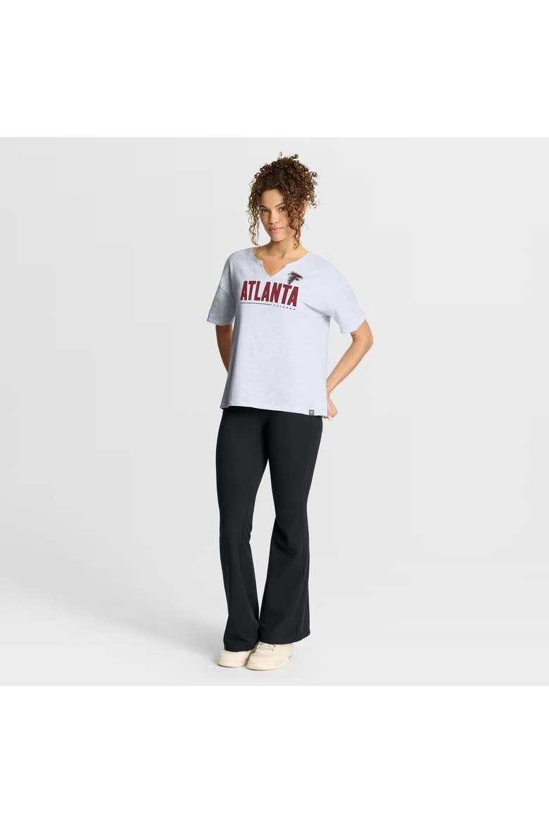 Women's Fanatics White Atlanta Falcons Redzone Slub Boxy T-Shirt, Alternate, color, White