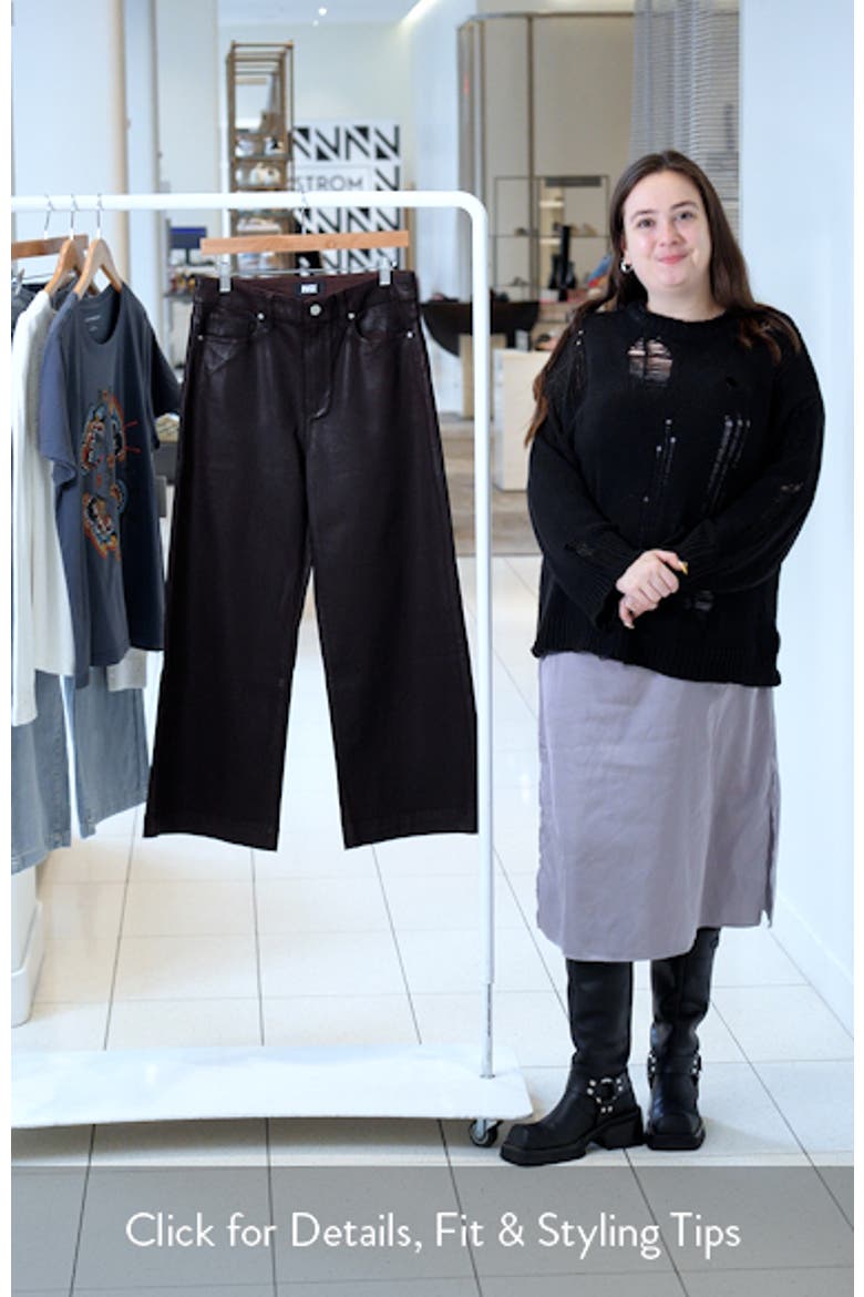 Anessa Coated Wide Leg Ankle Jeans video