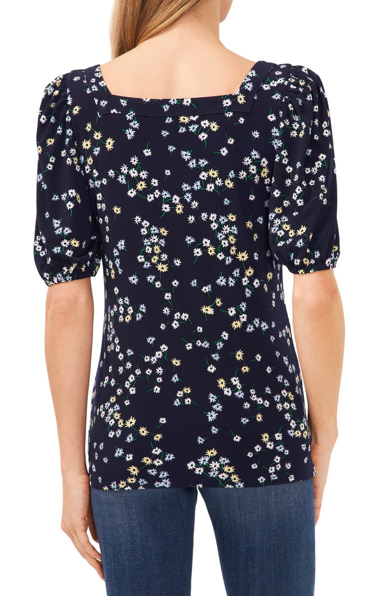 CeCe Floral Knit Top, Alternate, color, 