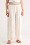 Bagatelle Smocked Waist Wide Leg Pants
