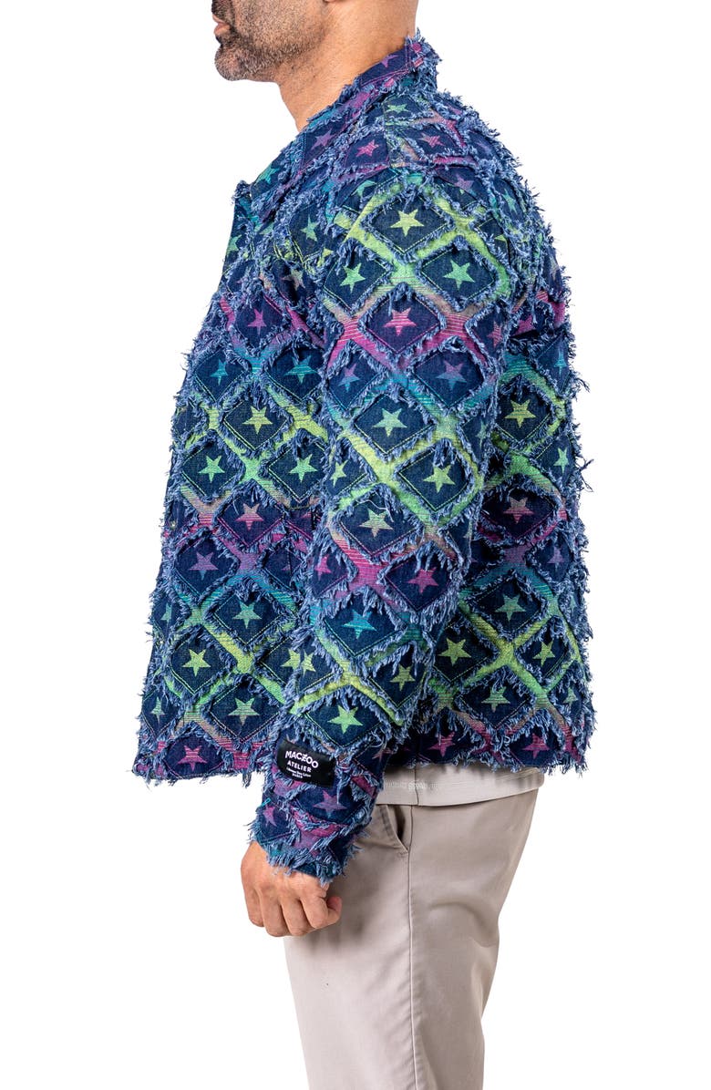 Maceoo Ascension 0014 Lined Denim Jacket, Alternate, color, Blue