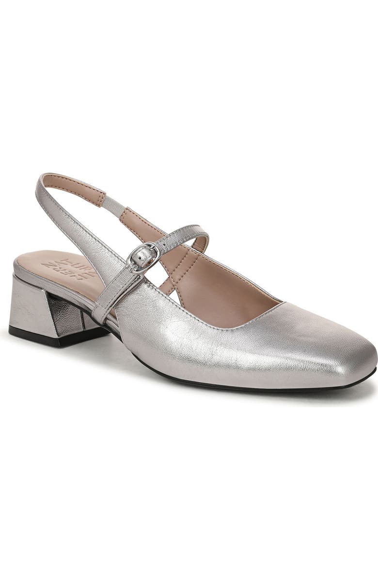 Naturalizer Jalee Slingback Pump, Main, color, Soft Pewter