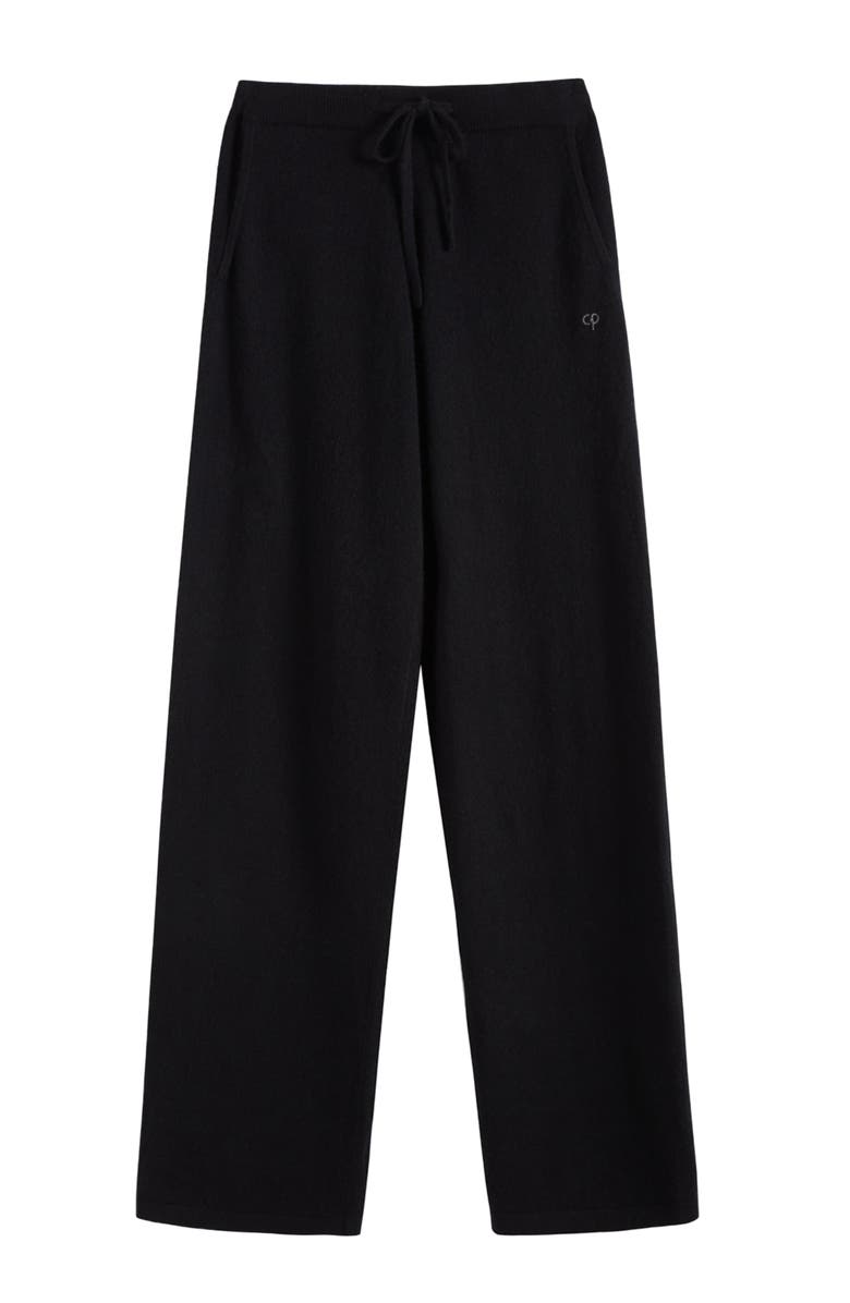 Chinti & Parker Pure Cashmere Wide Leg Pants, Alternate, color, Black