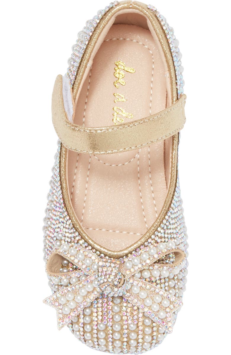 Doe A Dear Kids' Imitation Pearl & Rhinestone Embellished Flat, Alternate, color,