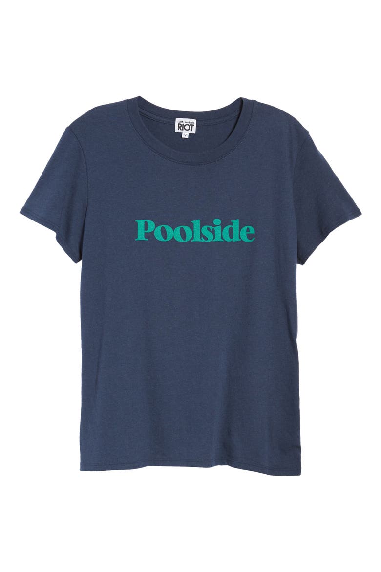 Poolside Graphic Tee, Alternate, color, NAVY